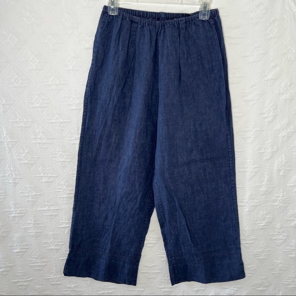Woman’s 100%Linen Straight Leg Pants . Size L. - Picture 1 of 7